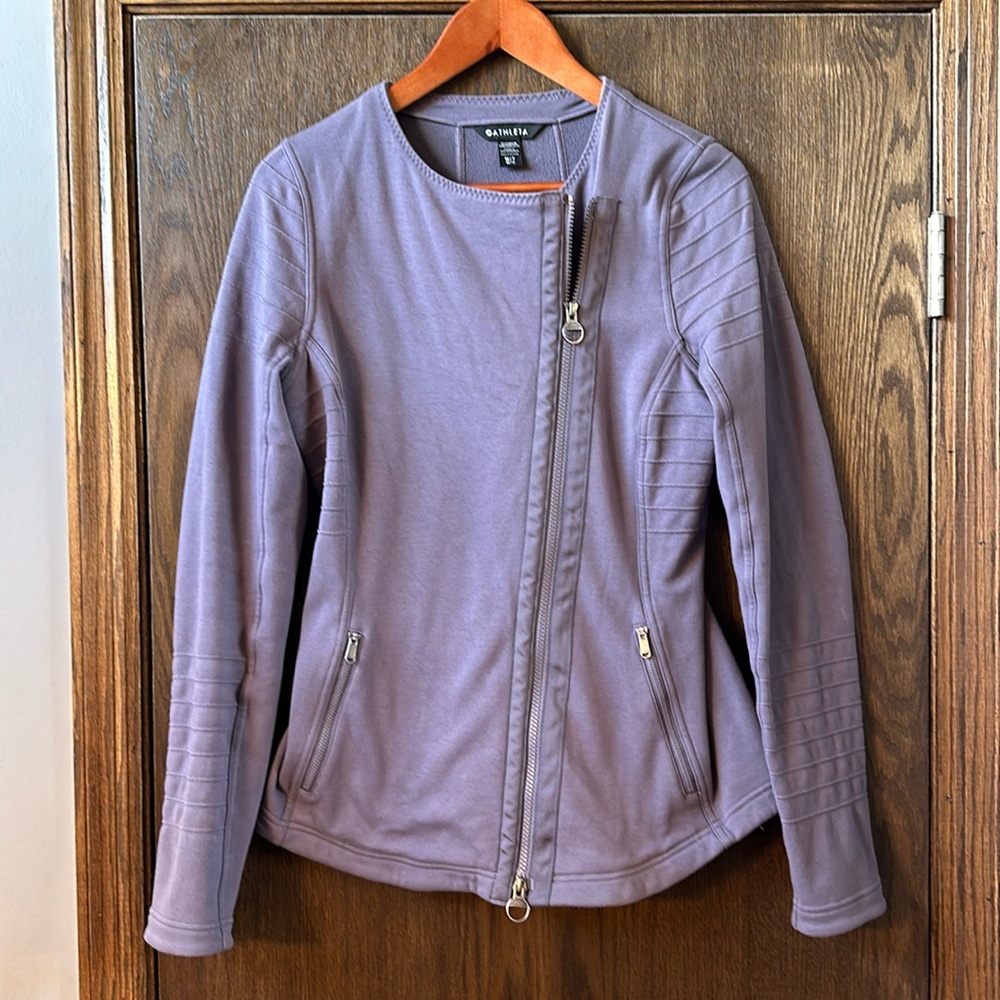 Athleta Moto style jacket. Size M Tall
